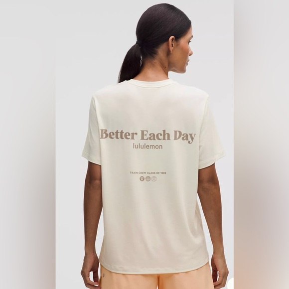 lululemon athletica Tops - lululemon athletica White Tee with Positive Message